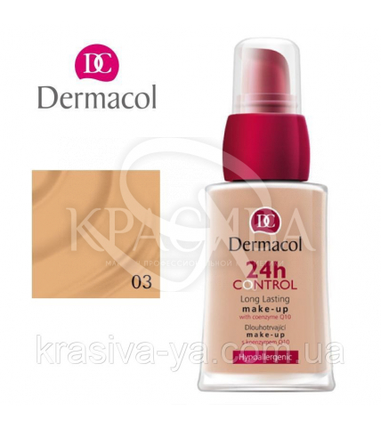 DC Make-up 24H Control 03 Тональний крем високою мірою стійкості Q10, 30 мл - 1