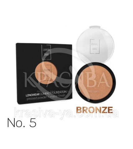 Longwear Compact Foundation Pressed Powder Компактна пудра для обличчя Bronze 5, 12 р - 1