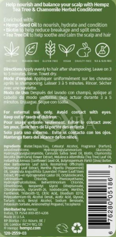 Кондиціонер із чайним деревом, ромашкою, веганським біотином для догляду за шкірою голови - 2