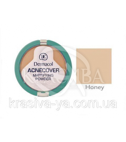DC Make-up Acnecover Mattifying Powder 04 Honey Пудра компактна основа для проблемної шкіри, 11 г - 1