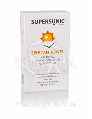 Supersunic Toweis Серветки для автозасмаги, 1 уп/8 шт : Захист від сонця