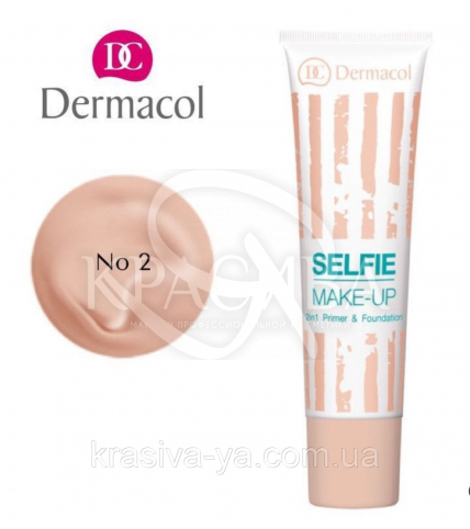 DC Make-up Selfie Primer & Foundation 02 Тональний крем + база 2в1, 25 мл - 1