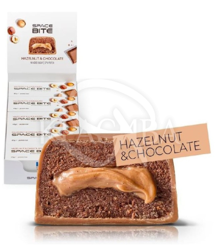 Батончик протеїновий "Шоколад з лісовим горіхом" глазурований молочним шоколадом - 1