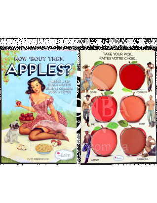 The Balm Palettes How Bout Them Apples Palette - Палетка кремовых румян и помад, 20 г : Палетки