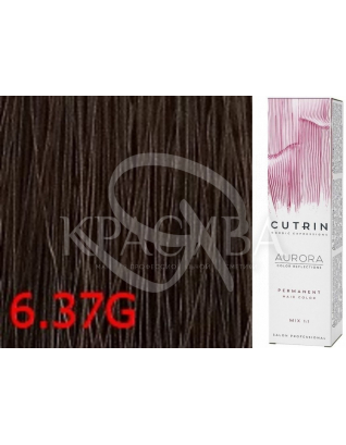 Cutrin Aurora Permanent Color - Аммиачная краска для волос 6.37G Золотое дерево, 60 мл : 