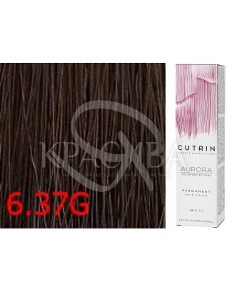 Cutrin Aurora Permanent Color - Аміачна фарба для волосся 6.37 G Золоте дерево, 60 мл : Аміачна фарба