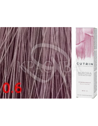 Cutrin Aurora Permanent Color - Аммиачная краска для волос 0.6 Лиловый вереск, 60 мл : 