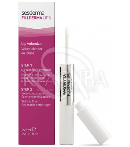 Filliderma Lips Lip Volumizer - Набір для губ бальзам миттєвої дії + крем-активатор, 6 мл+6 мл - 1