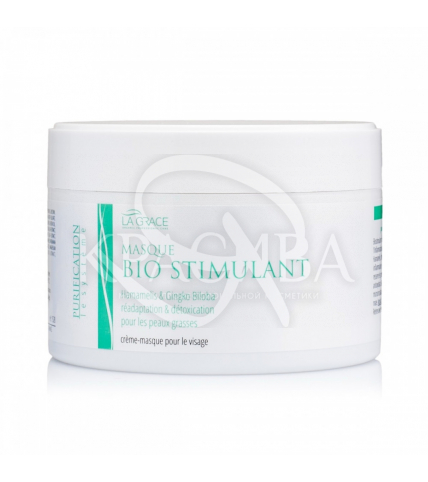 Маска для лица Био-Стимулянт с Гамамелисом и Гинкго Билоба для жирной кожи La Grace, 200 мл - 1