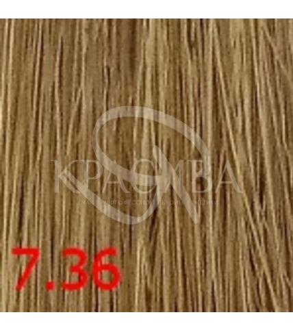 Cutrin Aurora Demi Color - Безаммиачная краска для волос 7.36 Золотой песок, 60 мл - 1