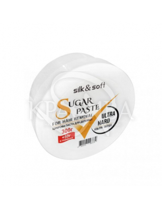 Silk&amp;Soft Сахарная паста для депиляции Ультра твердая Ultra Hard, 300 г + 50 г : Паста для шугаринга