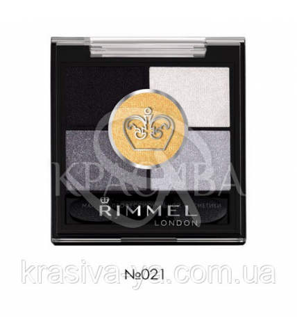 RM Glam'eyes HD - Тени для век "5 цветов" (021-Golden Eye / золотистый), 3,8 г - 1