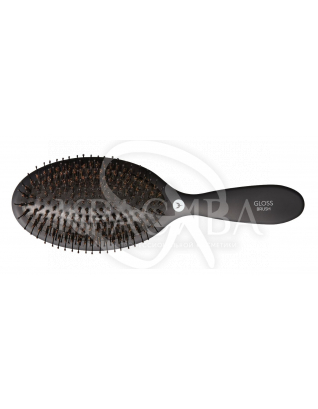 Щітка з подвійними щетинами для догляду за волоссям Чорна : Щітки для волосся